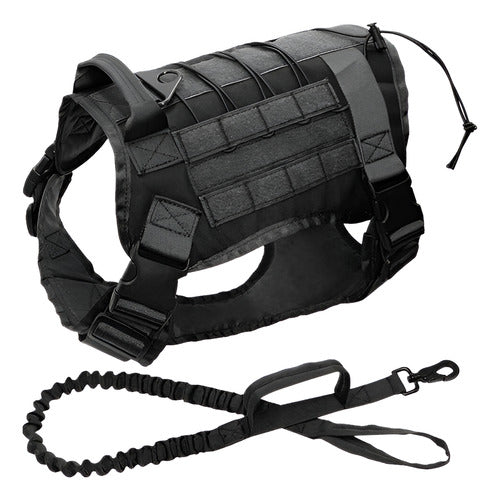 Arnés Para Perro - Táctico Con Forma De Coraza - Norplat Negro M
