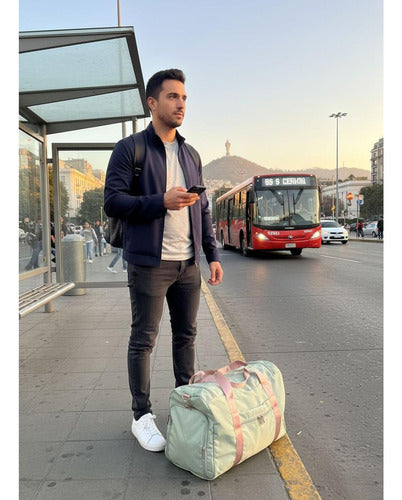 Bolso De Viaje Gran Capacidad Para Hombres Mujeres - Norplat Verde Lisa