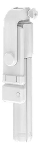 Palo Selfie Stick Trípode Baston Extensible Bluetooth TriPod Blanco