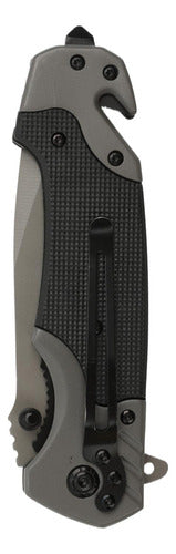 Cuchillo Tactico Navaja Norplat Caza Supervivencia Camping Negro