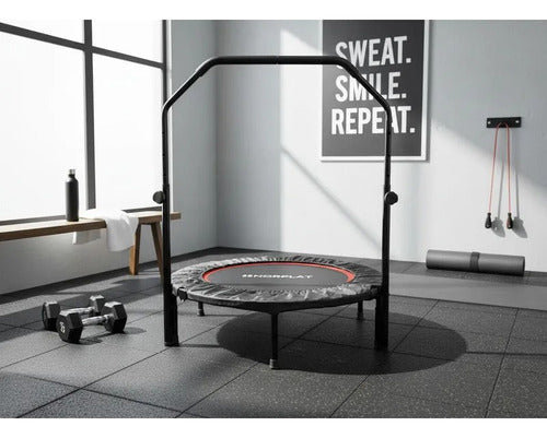 Trampolín Home Fitness Plegable 100cm Cama Elástica Portátil Negro