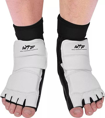 Almohadillas De Pie Empeine Protección Taekwondo - Norplat Blanco Xl