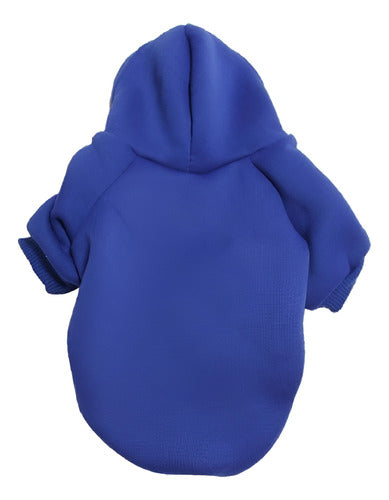 Poleron Capa Con Gorro Perros 6xl A 9xl Chalecos - Norplat Azul 7xl