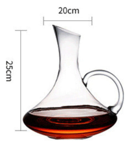 Decantador Accesorio Vino De 1,5 L Aireador Oxigenador Cukin Con