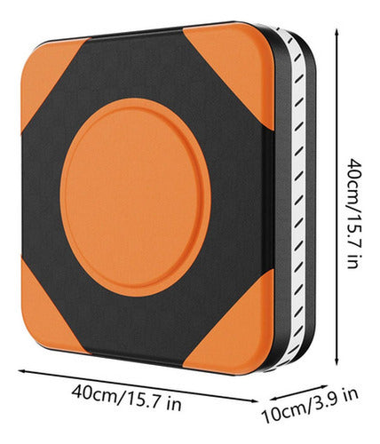 Almohadilla De Boxeo Con Velcro A Pared Foco Entrena Norplat Naranja