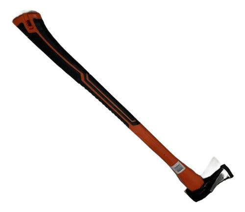 Hacha Para Leña 90cm De Acero Carbono Mango Pp+tpr - Norplat Naranja