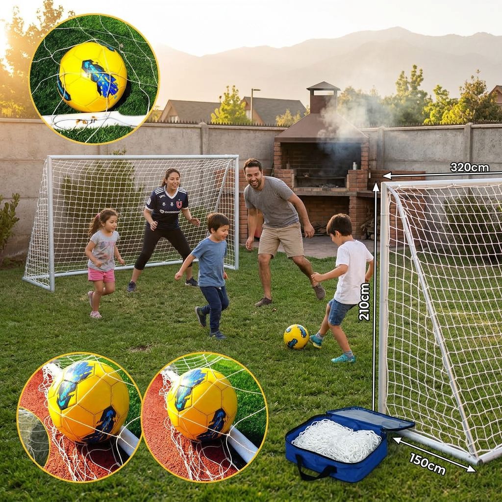 Red Baby Futbol Trenzado 24 Hilos Malla Alta Calidad