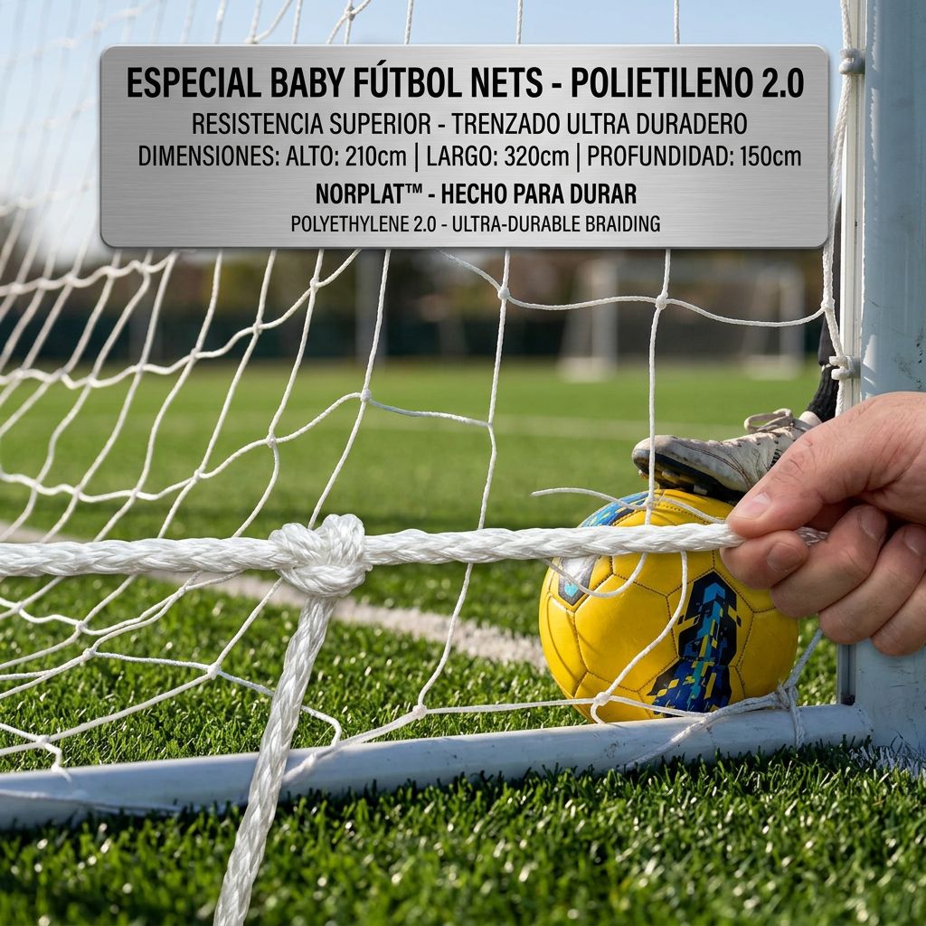 Red Baby Futbol Trenzado 24 Hilos Malla Alta Calidad